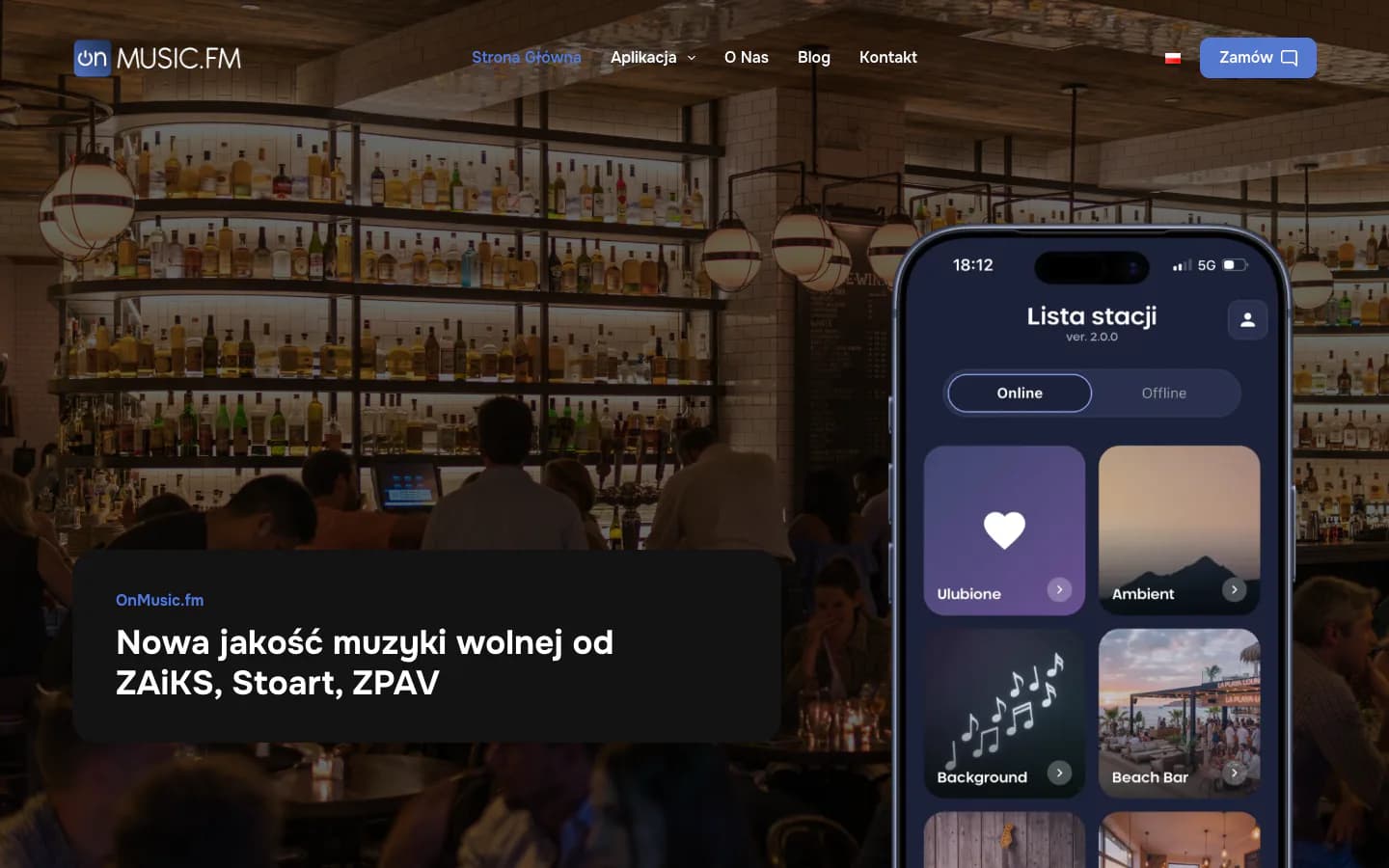 OnMusic.fm — platforma z muzyką do lokali