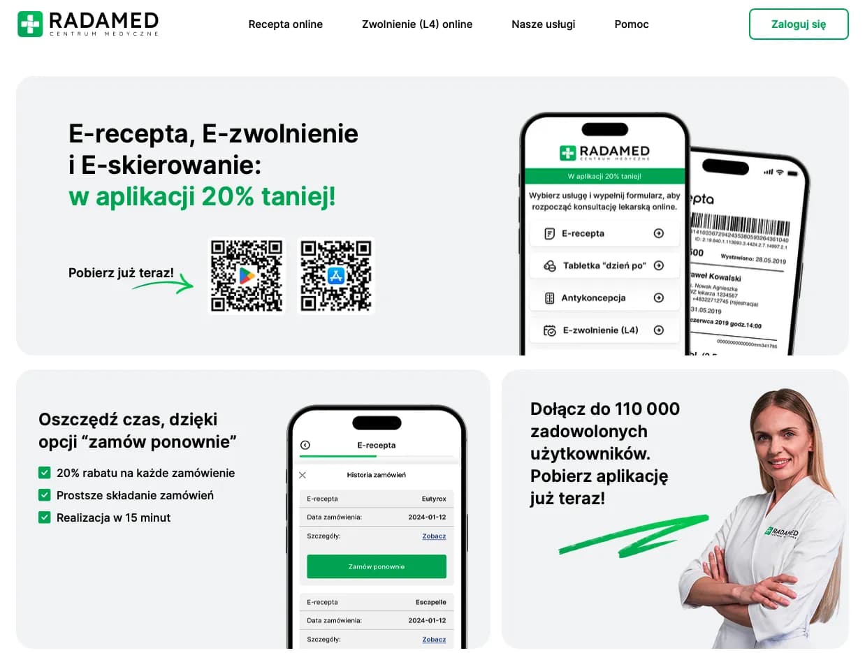 Radamed — medical center mobile app