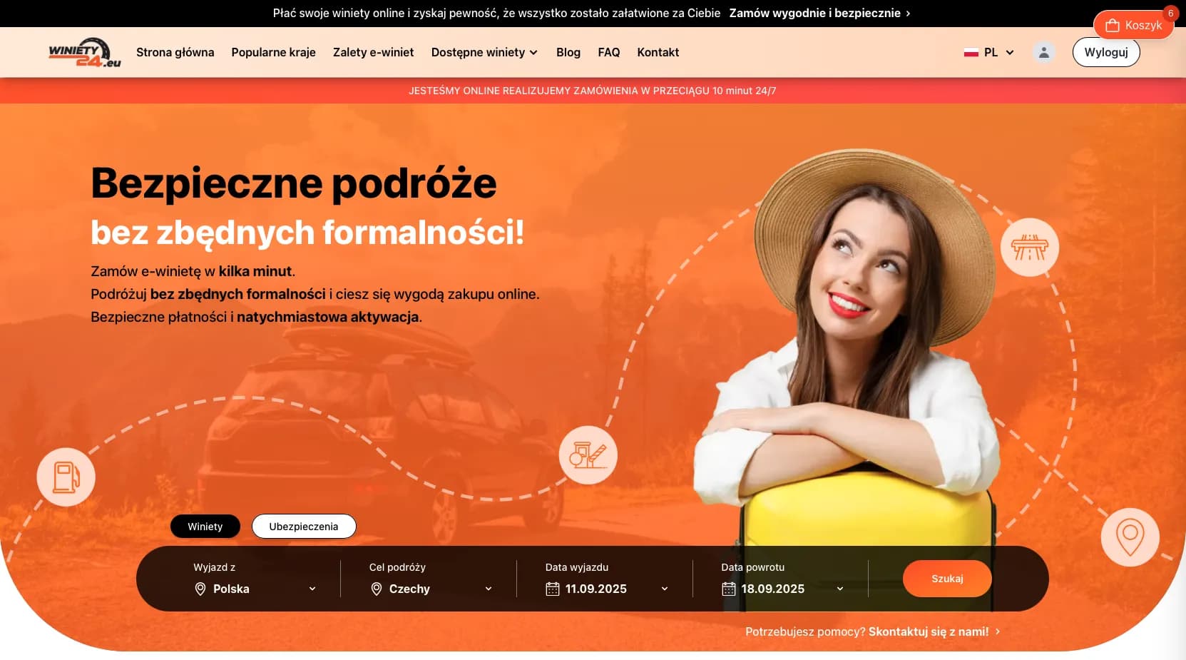 Winiety24 — e-vignette platform for the whole EU